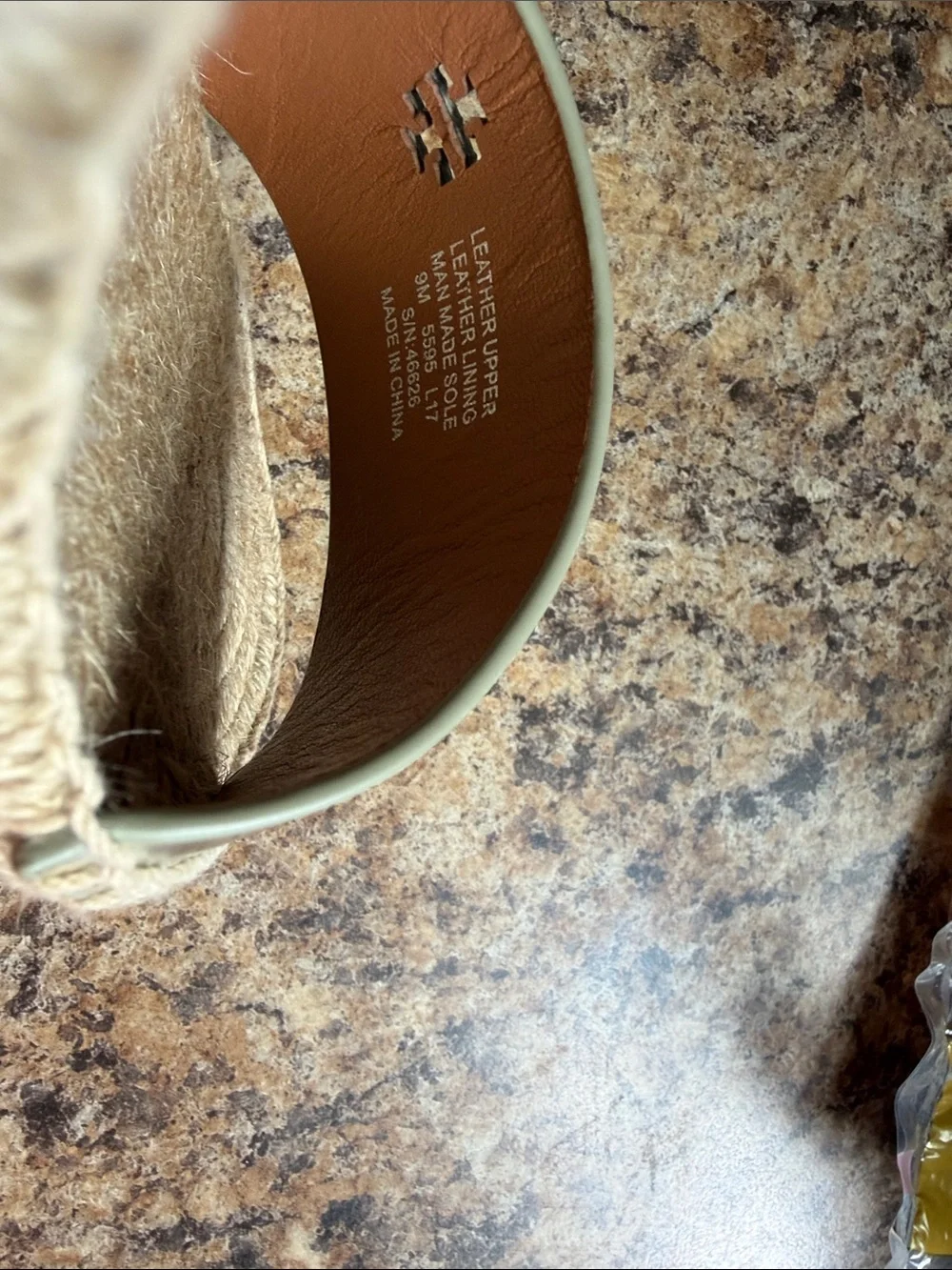 Tory Burch Bima 2 Metallic Platform Espadrille Wedge Sandals Sz 9 Summer Lux EUC